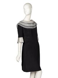 Chanel, Organza-Trimmed Cocktail Dress