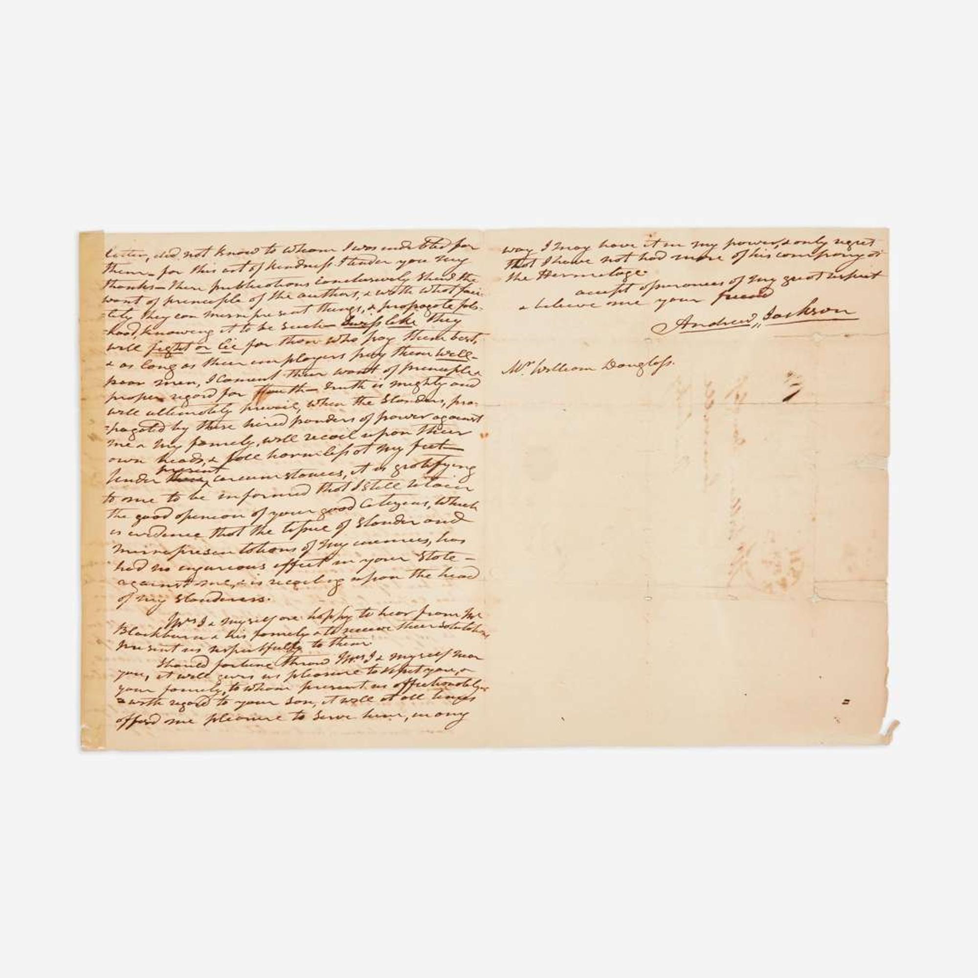 [Presidential] Jackson, Andrew Autograph Letter, signed