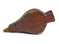 A Folk Art Carved and Painted Pine Peace and Plenty Bellows Model