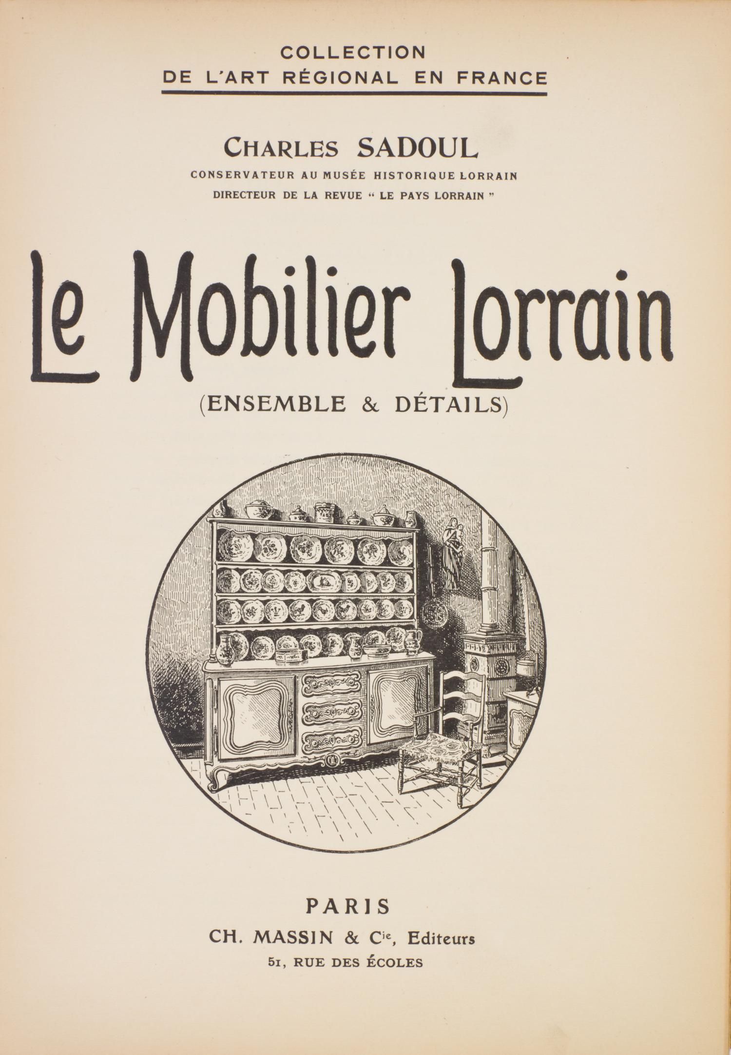 BANEAT, PAUL. Le Mobilier. Paris, n.d. 4 vols. Portfolio, numerous loose plates.