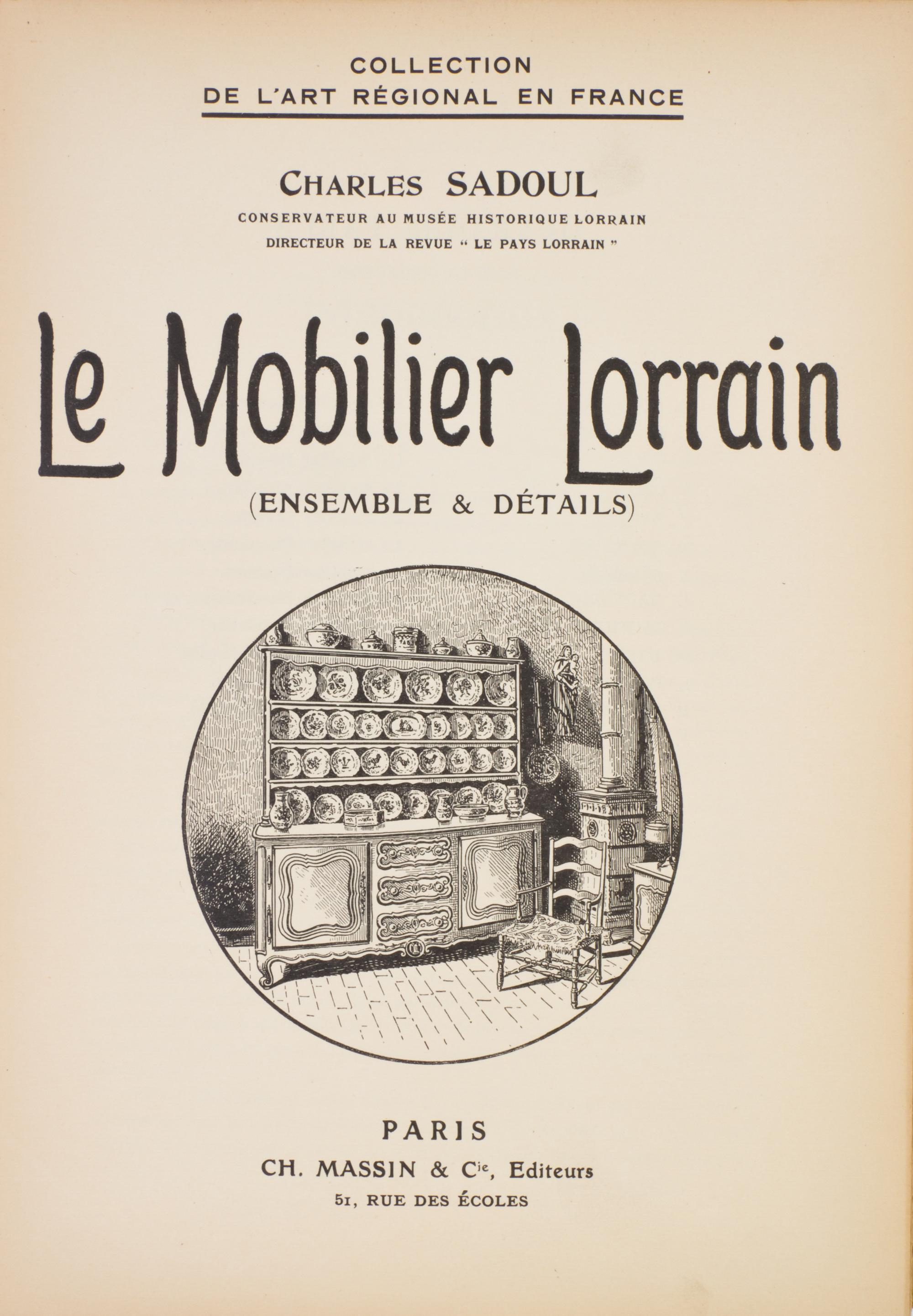 BANEAT, PAUL. Le Mobilier. Paris, n.d. 4 vols. Portfolio, numerous loose plates.