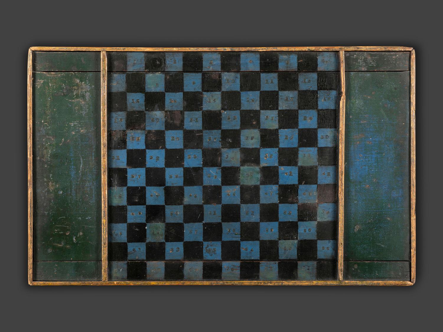 Four Decorated Wood Game Boards