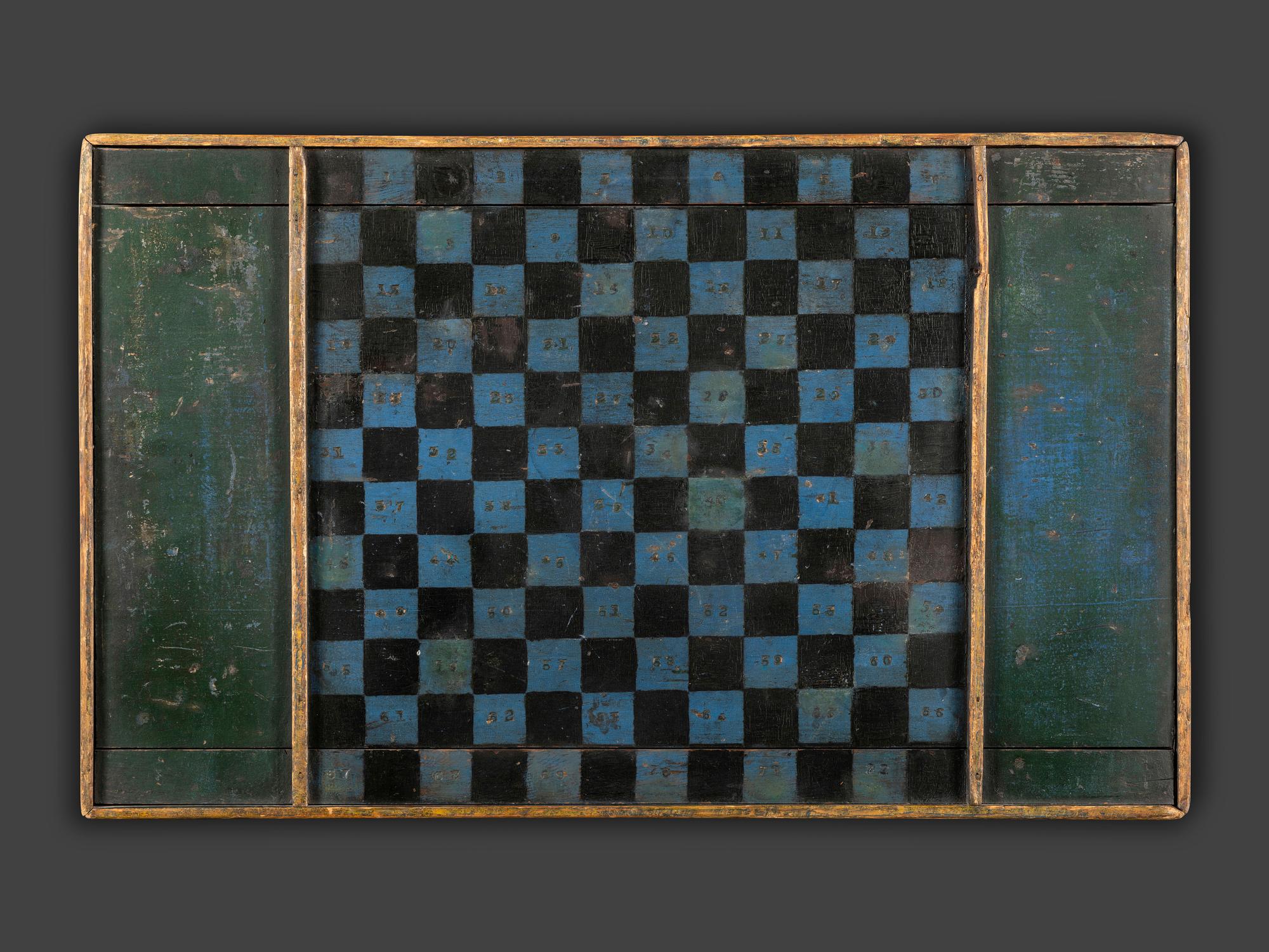 Four Decorated Wood Game Boards