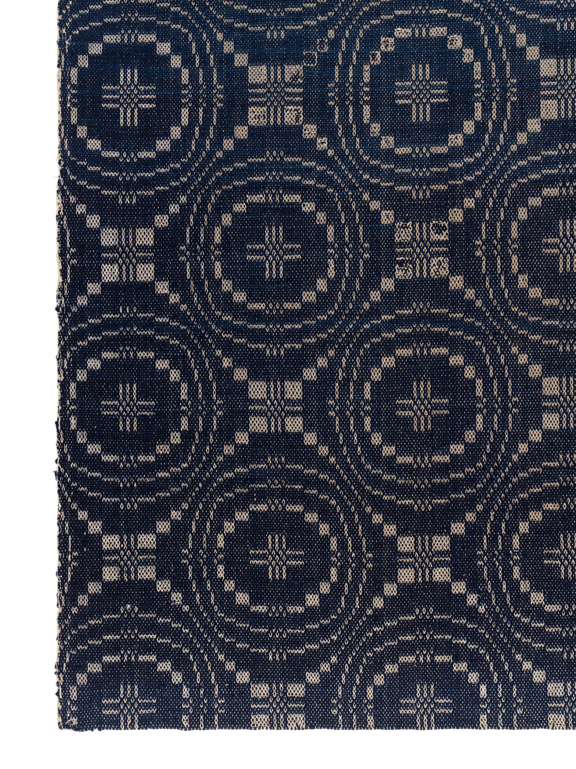 Two Cotton and Wool Jacquard Coverlets
