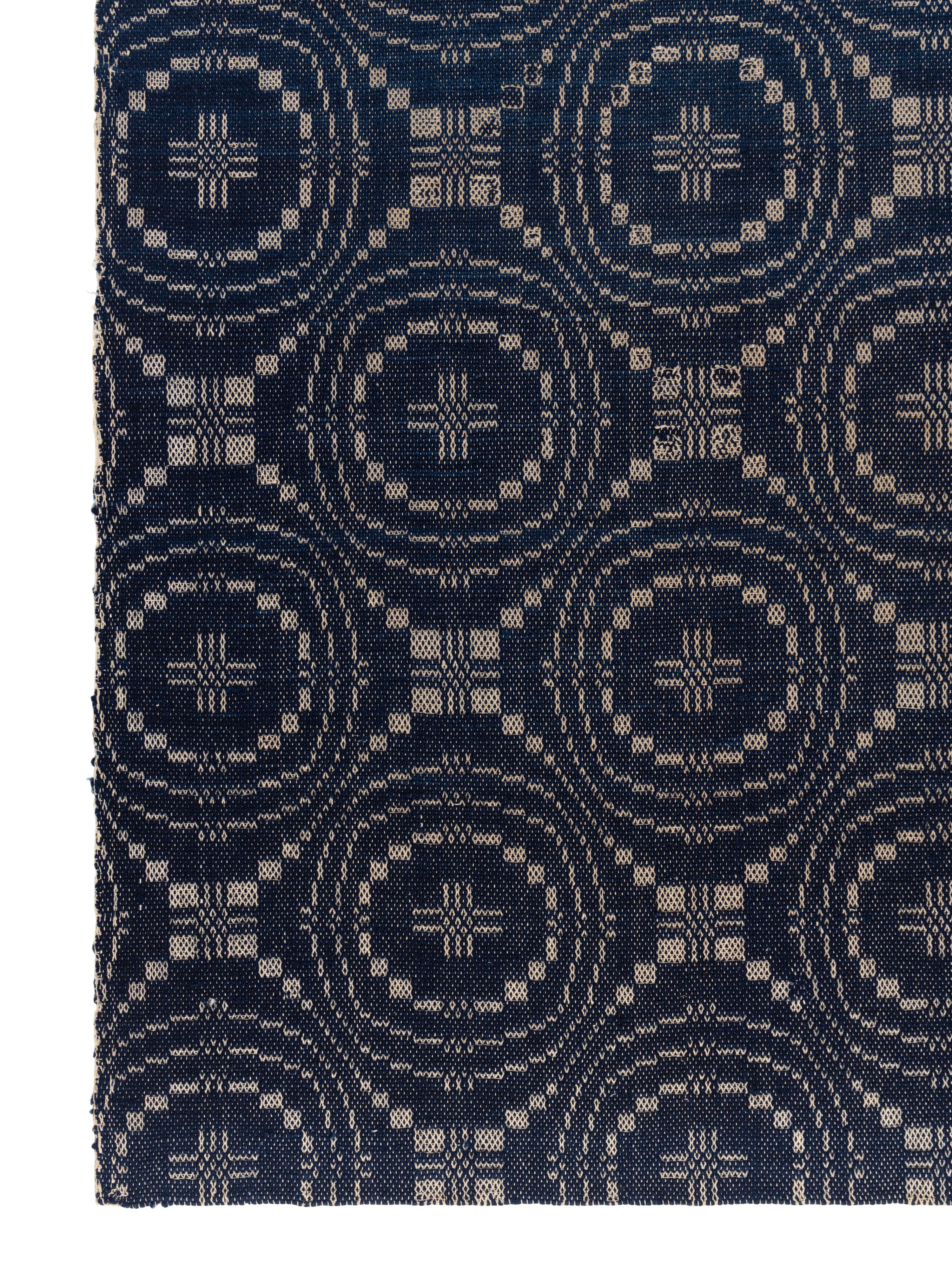 Two Cotton and Wool Jacquard Coverlets