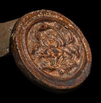 A Pair of Antique Chinese Roof Tile Ends