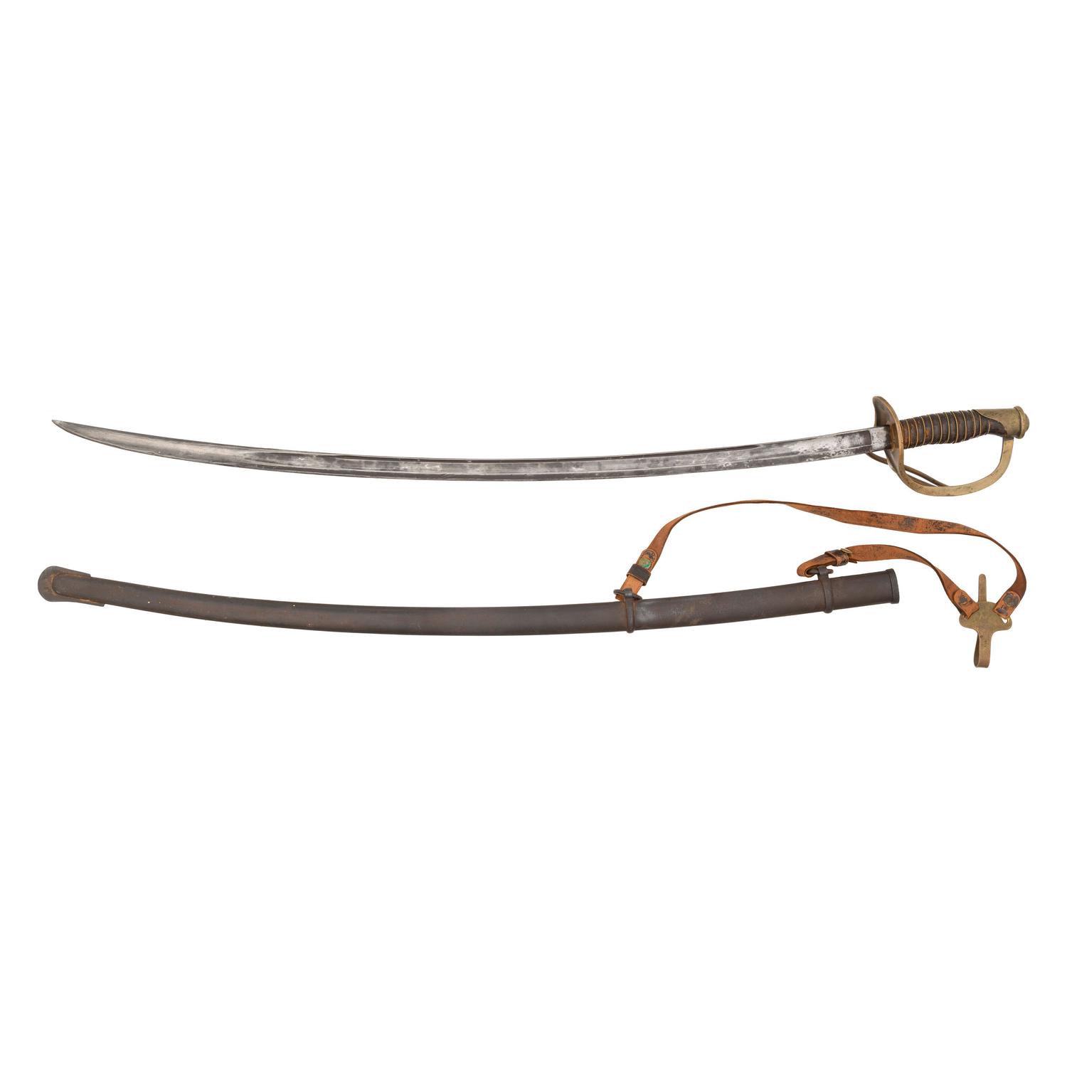 Unmarked U.S. Model 1860 Light Cavalry Saber with Stuart Hangers