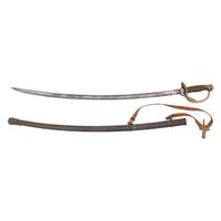 Unmarked U.S. Model 1860 Light Cavalry Saber with Stuart Hangers