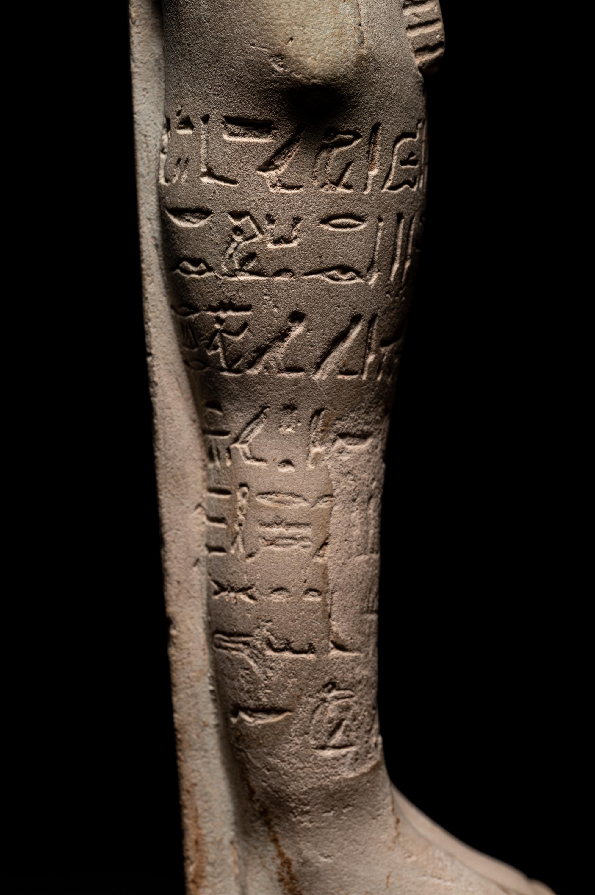 An Egyptian Faience Ushabti for Horiraa