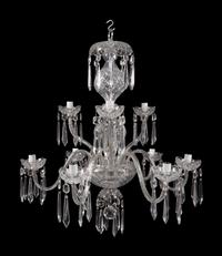 A Waterford Crystal Nine Arm Chandelier