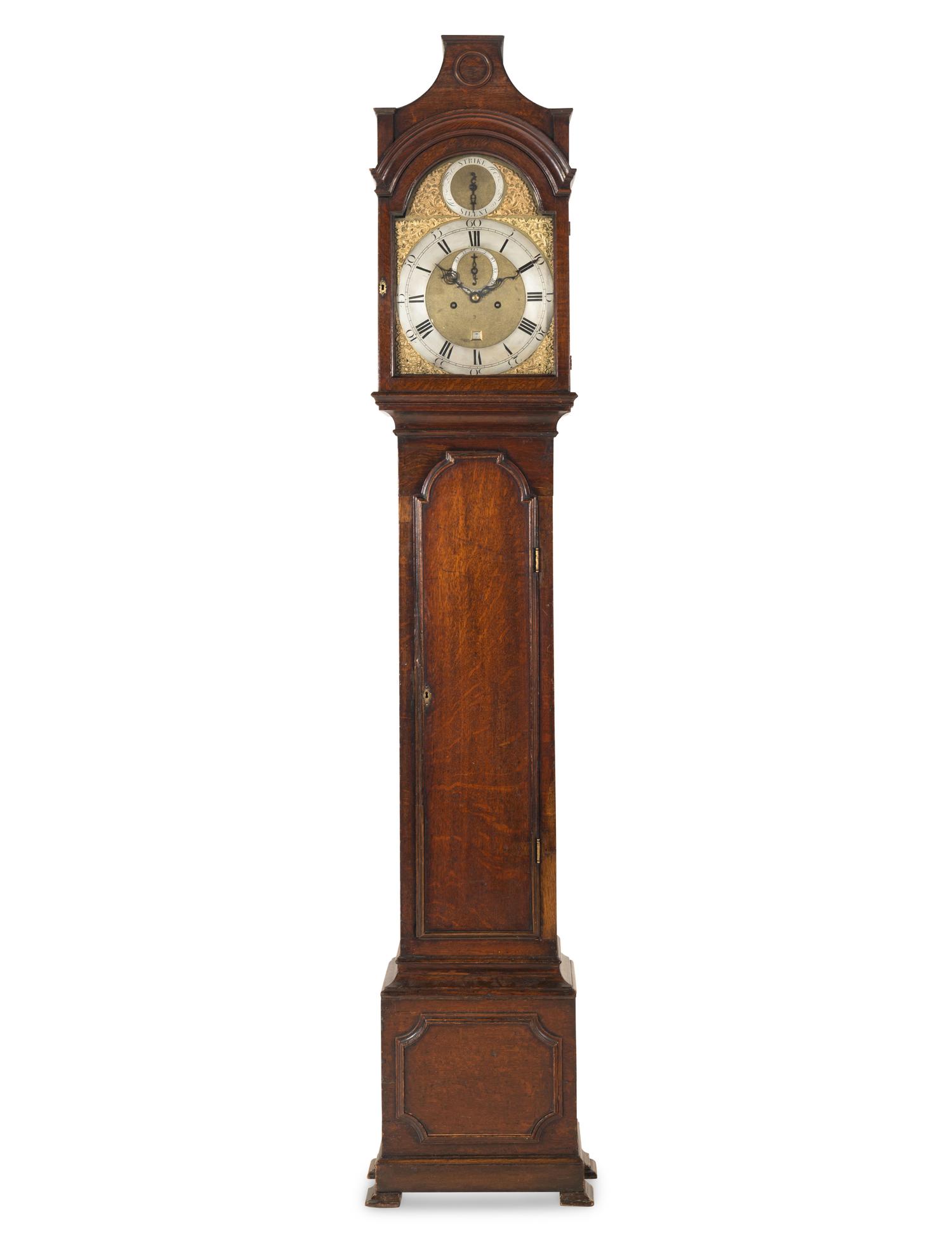 A George III Oak Tall Case Clock