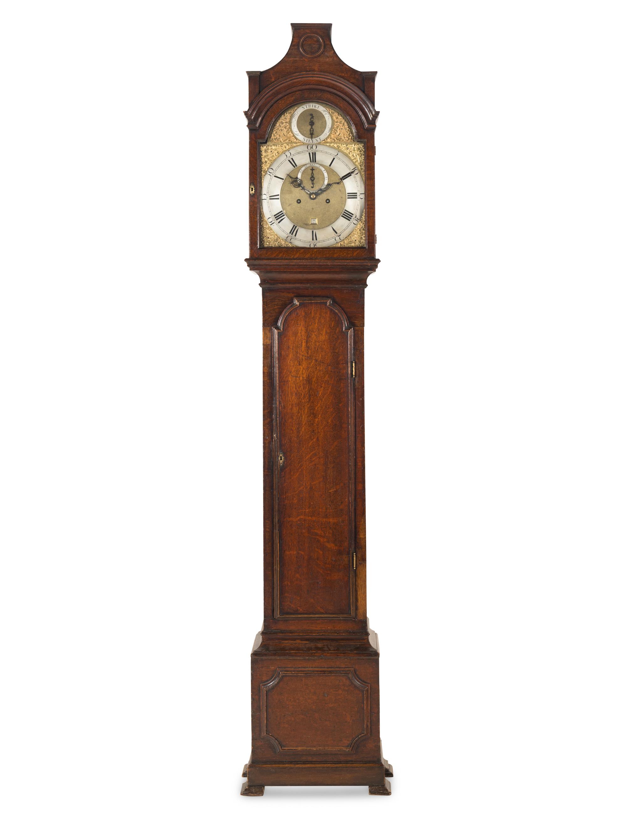 A George III Oak Tall Case Clock