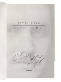 BOYLE, Thomas Coraghessan (“T.C. Boyle”) (b. 1948). A group of 8 works by Boyle, MOST FIRST EDITION, ALL SIGNED, comprising: