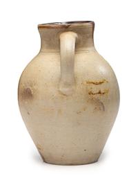 A Slip-Glazed Stoneware Pitcher