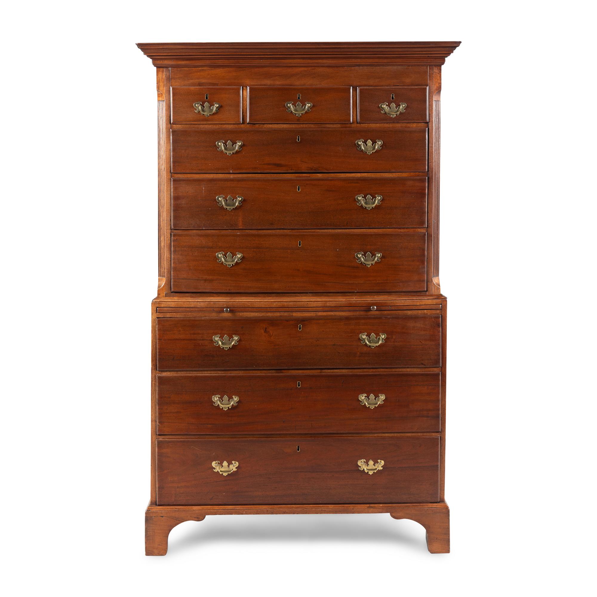 A George III Mahogany Chest-on-Chest