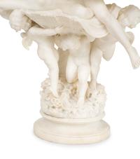 La Perla, a Carved Alabaster Figural Lamp