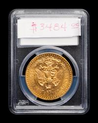 [MEXICO] A 1922 Carson City Cache 50 Peso Gold Coin (PCGS MS62)