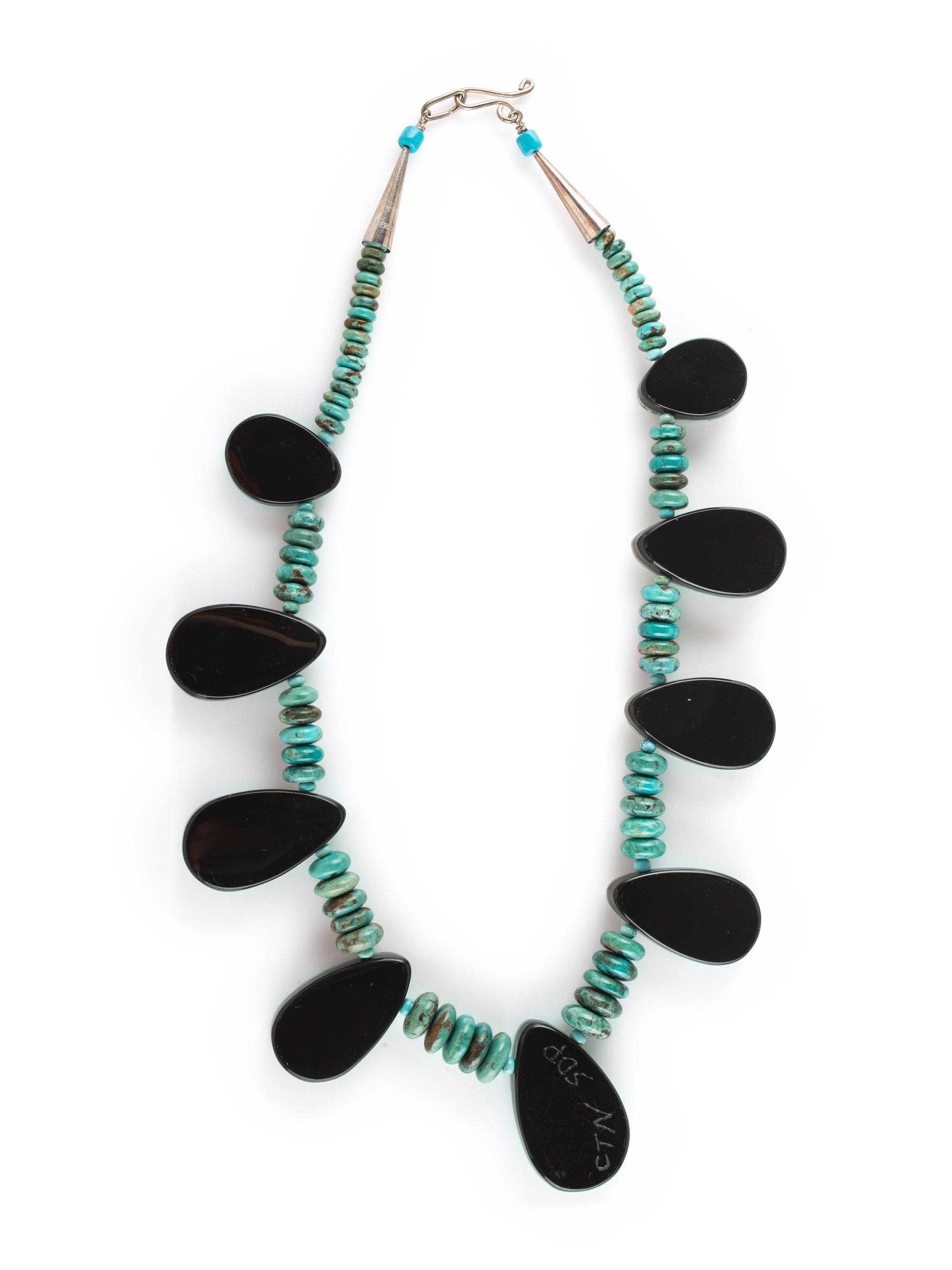 Kewa Turquoise Necklace, with Mosaic Inlay Accents