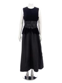 Two Givenchy Velvet Evening Ensembles, 1980-2000s
