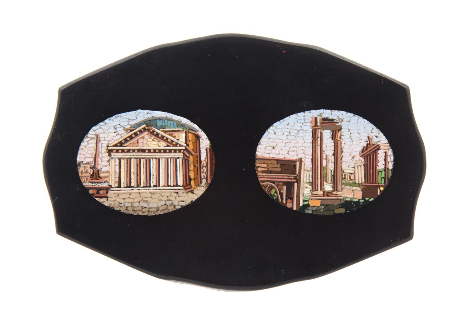 An Italian Micromosaic Paperweight Diameter 4 inches
