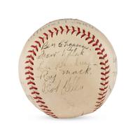 A 1939 Cleveland Indians Team Signed Autograph Baseball (Beckett Authentication Services Letter of Authenticity)