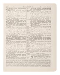 [BIBLE LEAVES - AMERICAN PUBLISHERS]. A group of 11 Bible leaves, comprising: