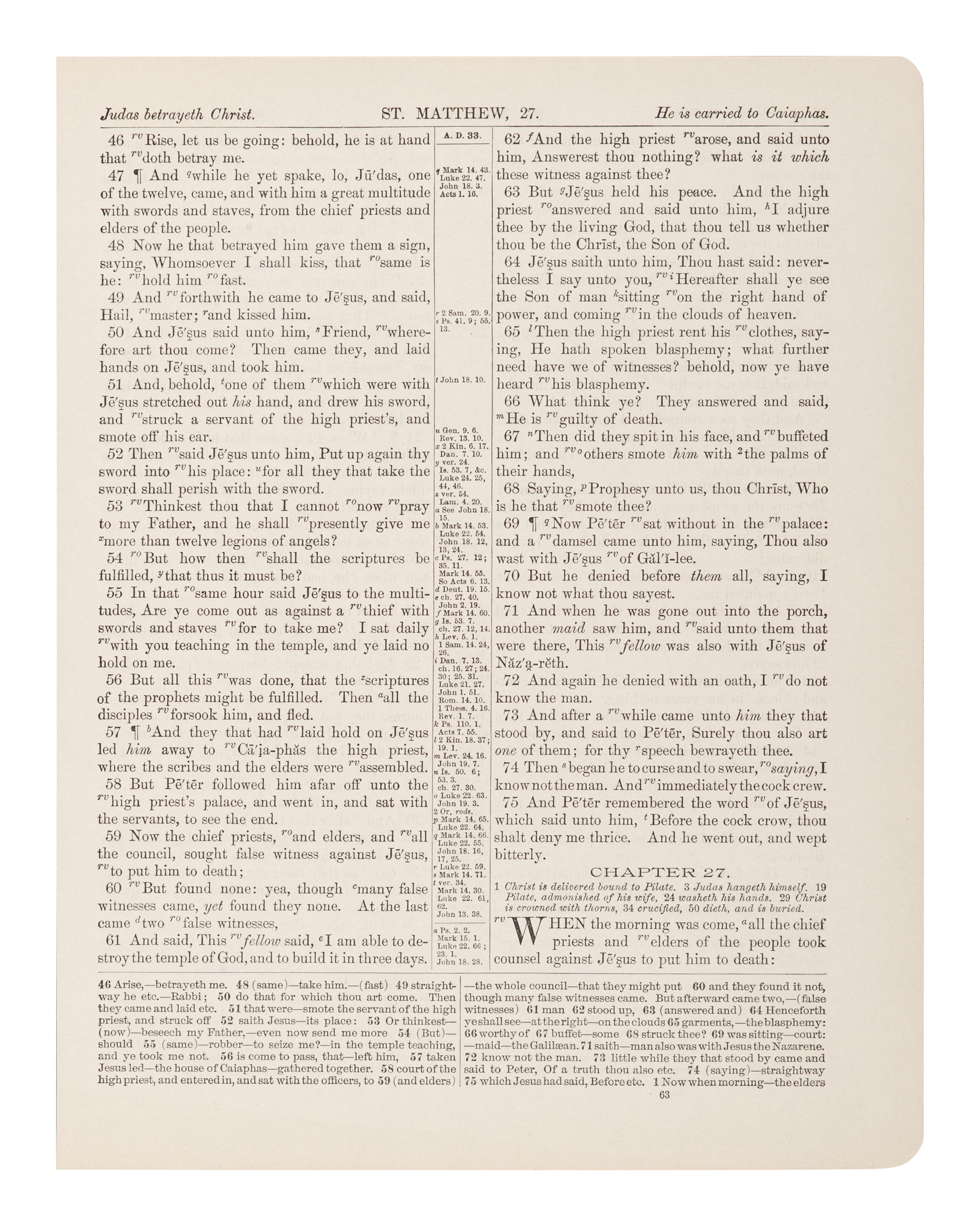 [BIBLE LEAVES - AMERICAN PUBLISHERS]. A group of 11 Bible leaves, comprising: