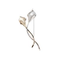 BICOLOR GOLD, CULTURED SOUTH SEA PEARL AND DIAMOND BROOCH