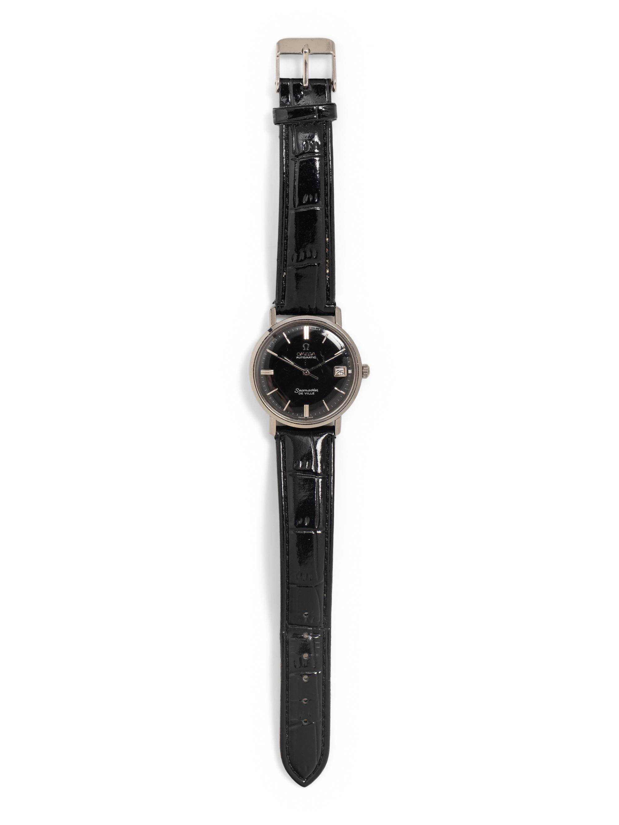 OMEGA, STAINLESS STEEL 'SEAMASTER DEVILLE' WATCH