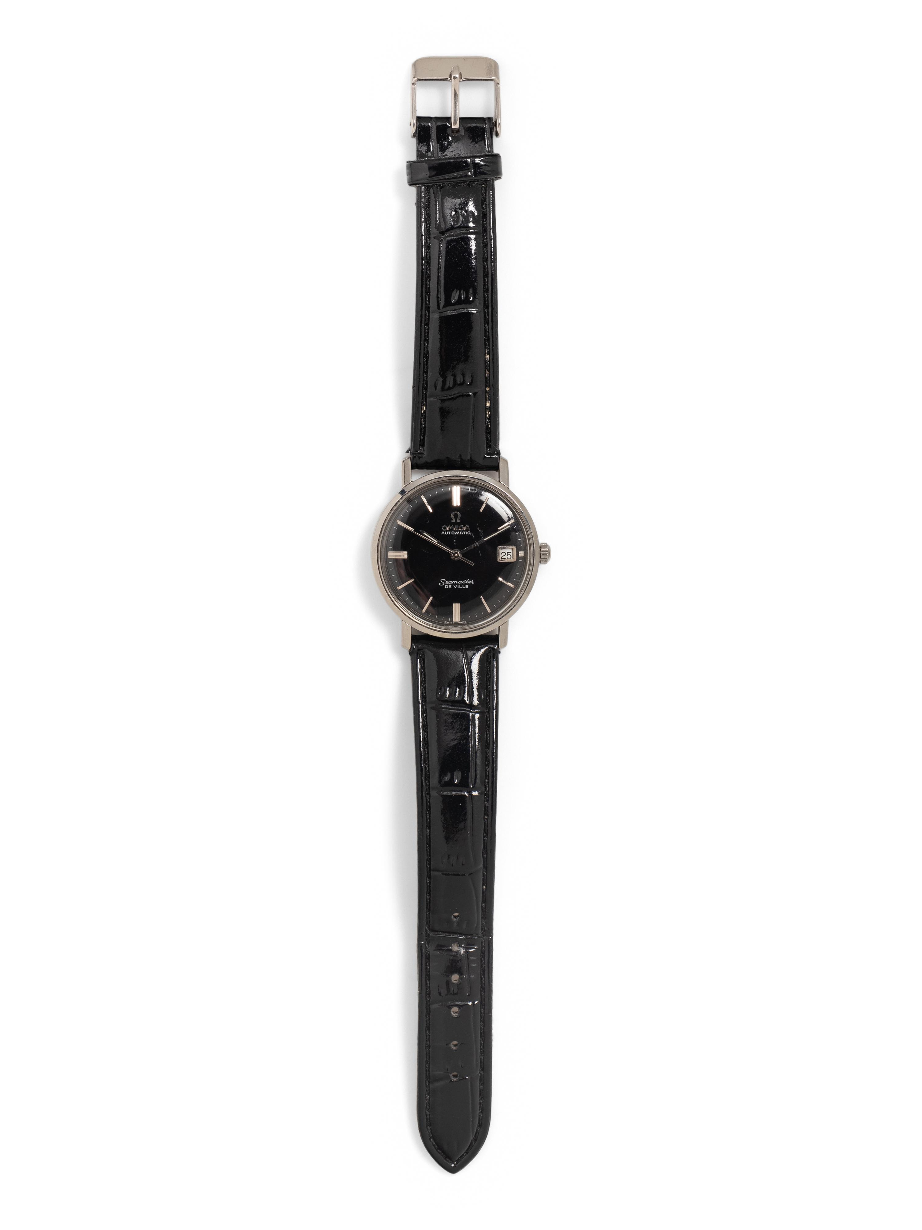 OMEGA, STAINLESS STEEL 'SEAMASTER DEVILLE' WATCH
