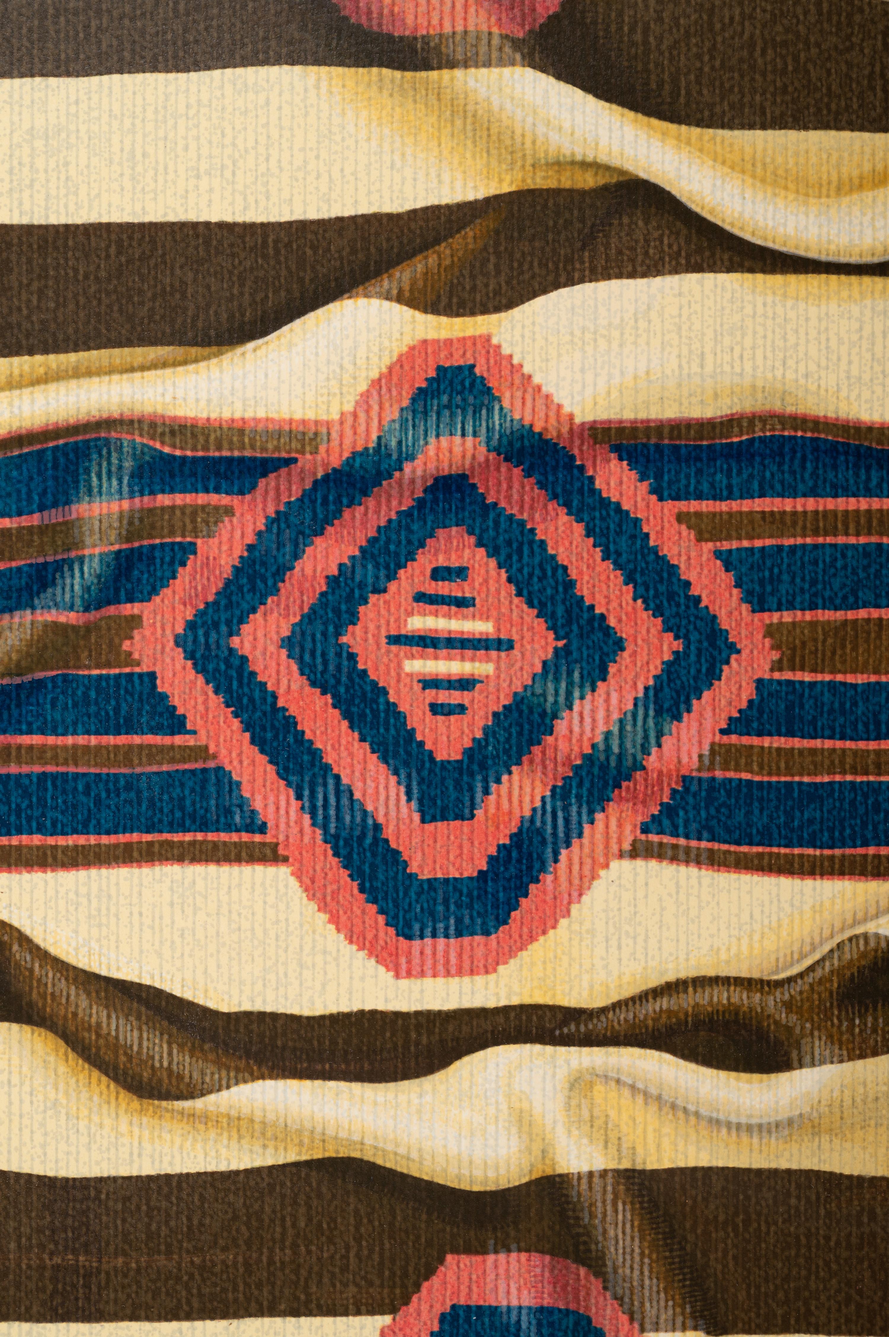 Two Works: Classic Navajo Chief Blanket , edition 99/100 and Classic Navajo Chief Blanket - Third Phase , edition 77/100