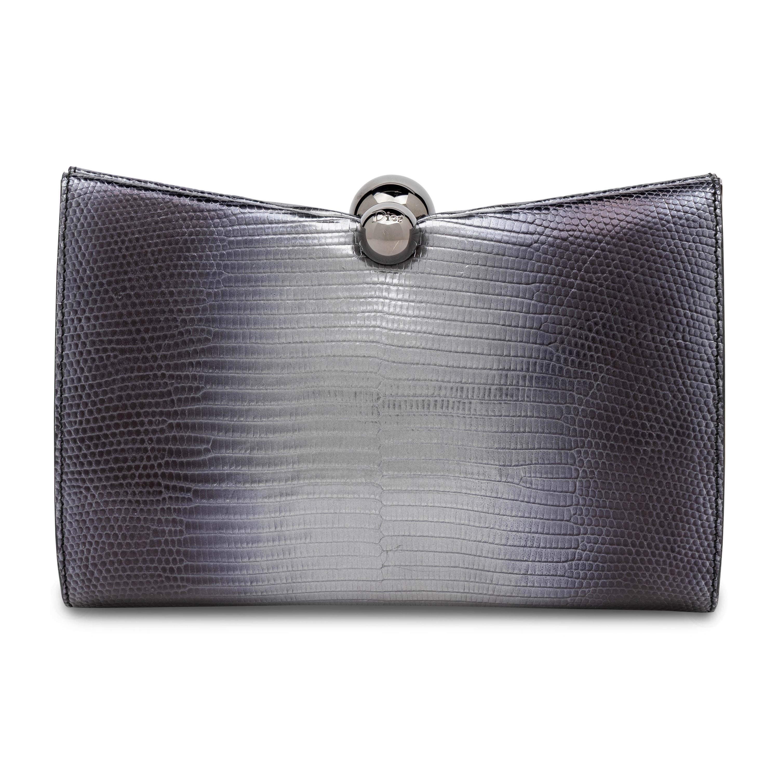 Christian Dior, Metallic Exotic Skin Clutch