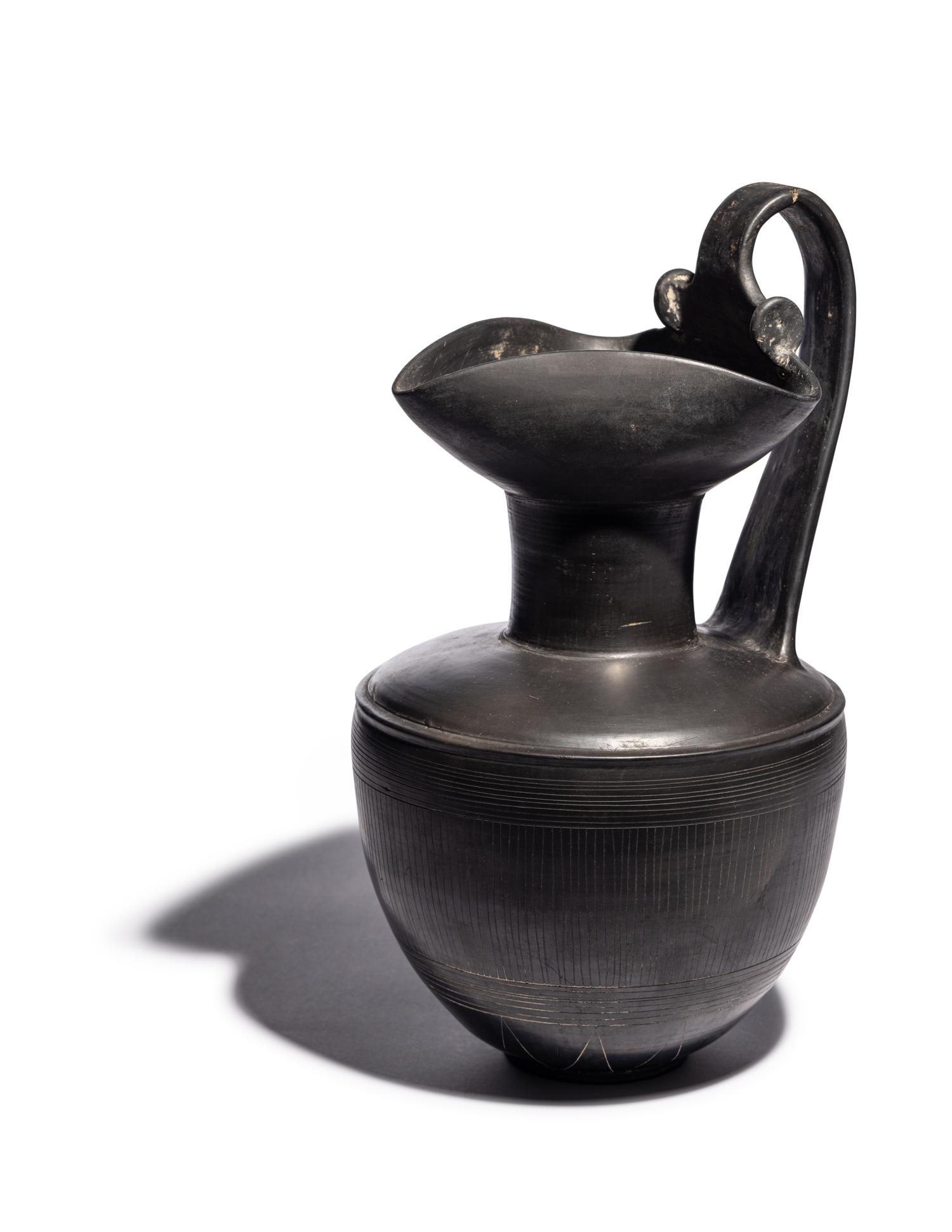 An Etruscan Bucchero Oinochoe