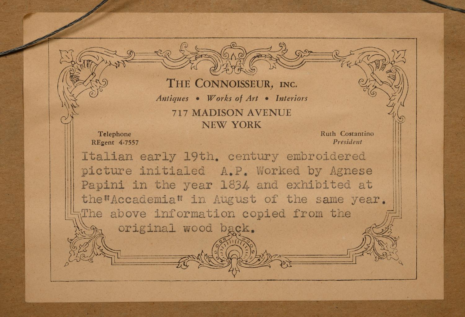 An Italian Needlework Picture