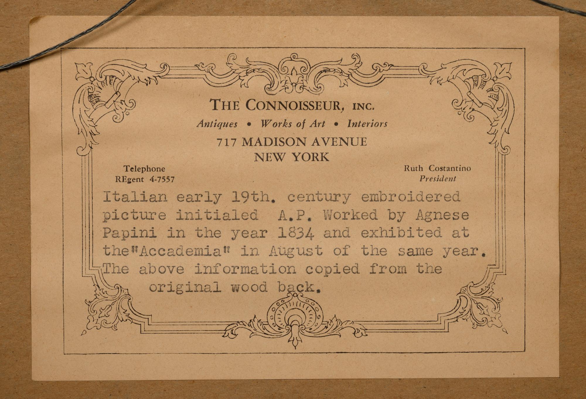 An Italian Needlework Picture