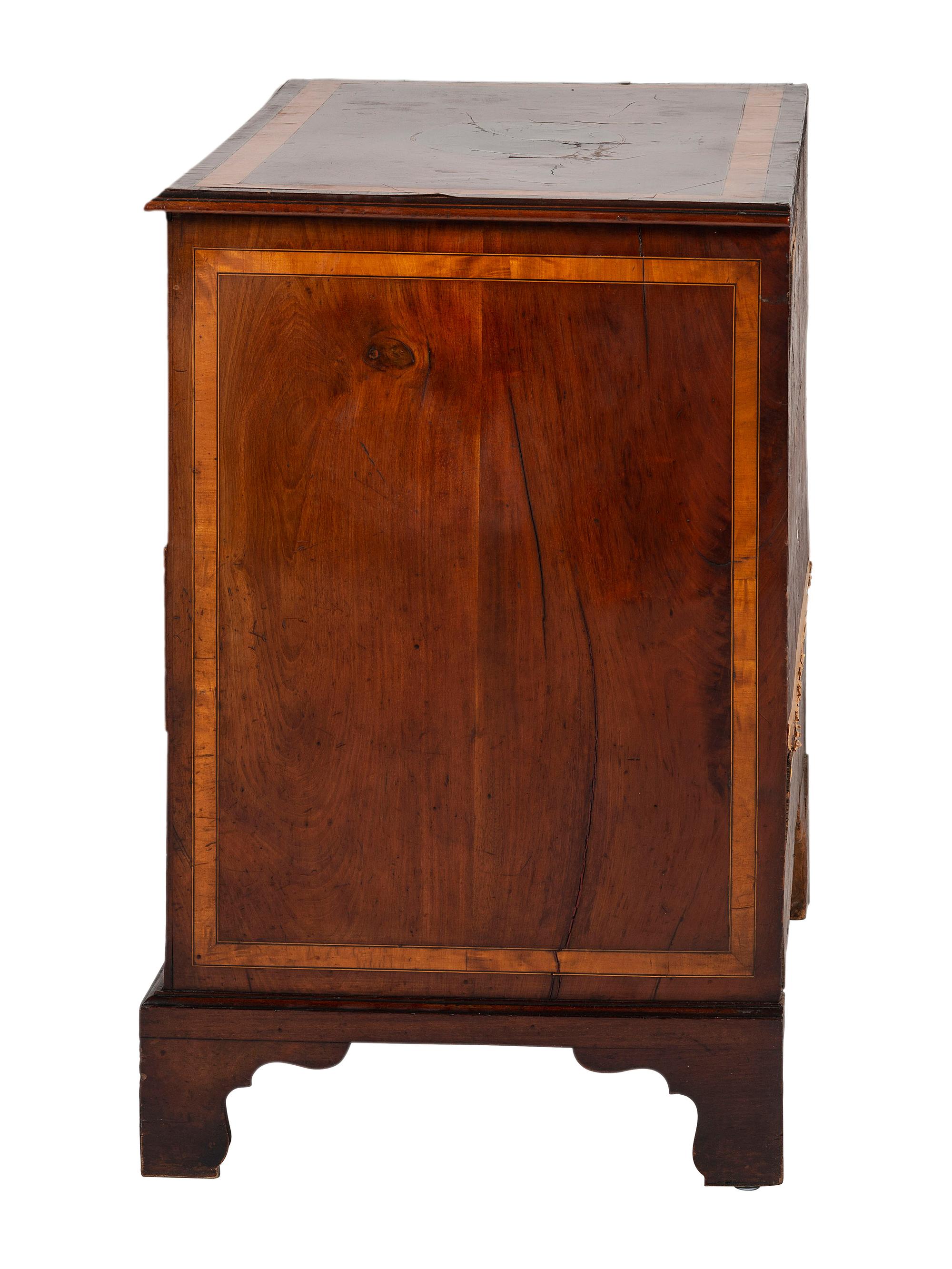 A George III Style Inlaid Chest of Drawers