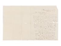 [LINCOLN, Abraham (1809-1865)]. SHRIGLEY, James (1813-1895). Autograph letter signed ("James Shrigley") to Preston King with an unsigned endorsement in Lincoln's hand, Philadelphia/[Washington, D.C.], Feb-March 1863.
