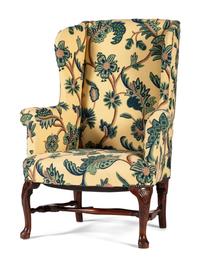 A George III Mahogany Wingback Chair