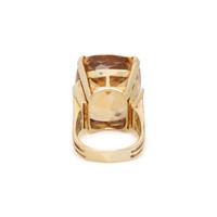 CITRINE AND YELLOW GOLD RING