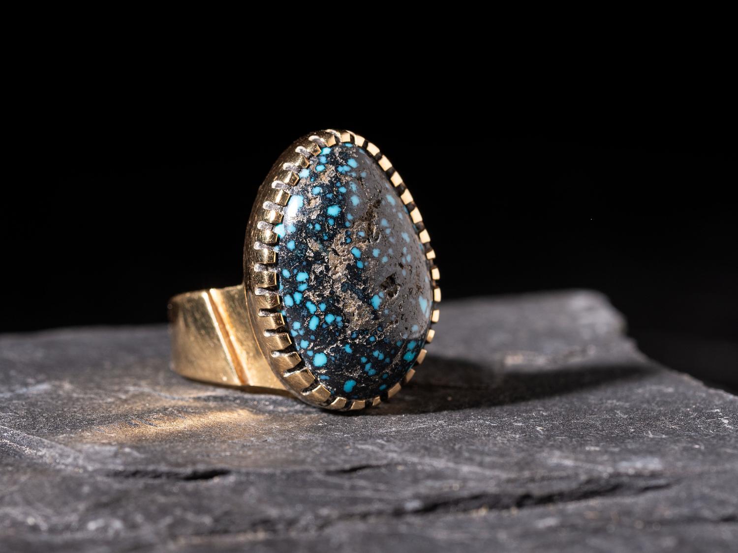 Lander Turquoise and 18K Gold Ring
