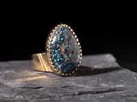 Lander Turquoise and 18K Gold Ring