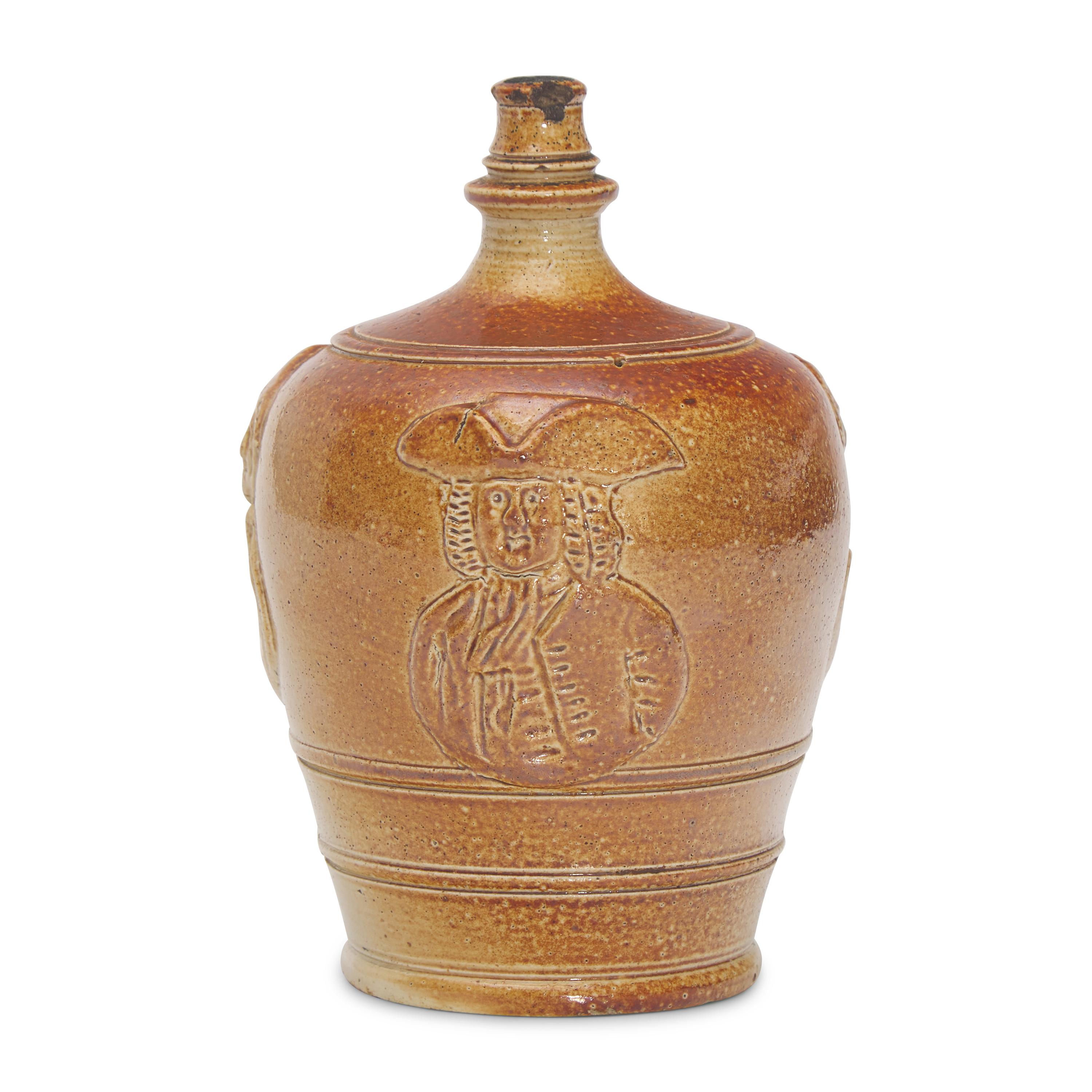 A Salt-Glazed Stoneware Commemorative Money Box of Philadelphia Interest