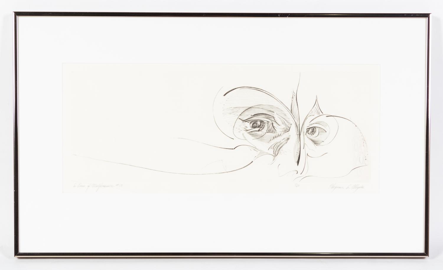 Virginia A. Meyers, (American, b. 1927), Time of Malfeasance, c. 1970 (portfolio of 21)