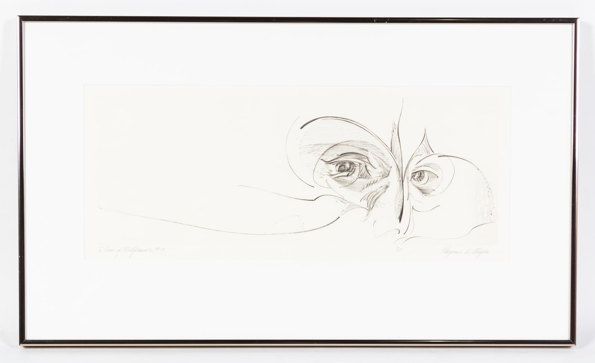 Virginia A. Meyers, (American, b. 1927), Time of Malfeasance, c. 1970 (portfolio of 21)