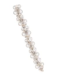 WHITE GOLD AND DIAMOND FLOWER BRACELET