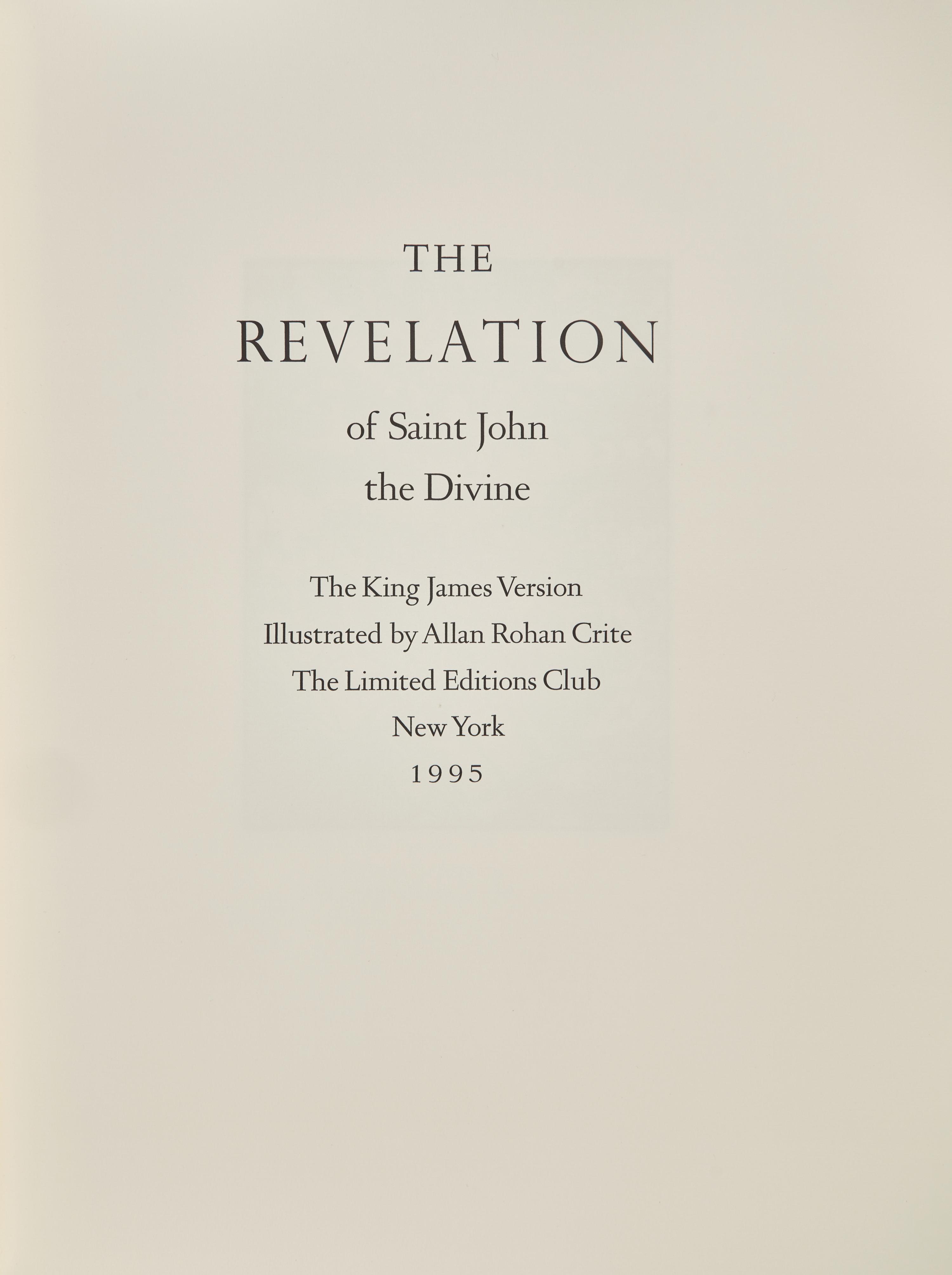 [LIMITED EDITIONS CLUB]. The Revelation of Saint John the Divine. New York: The Limited Editions Club, 1995.