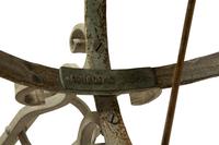 A Painted Iron Armillary Sphere