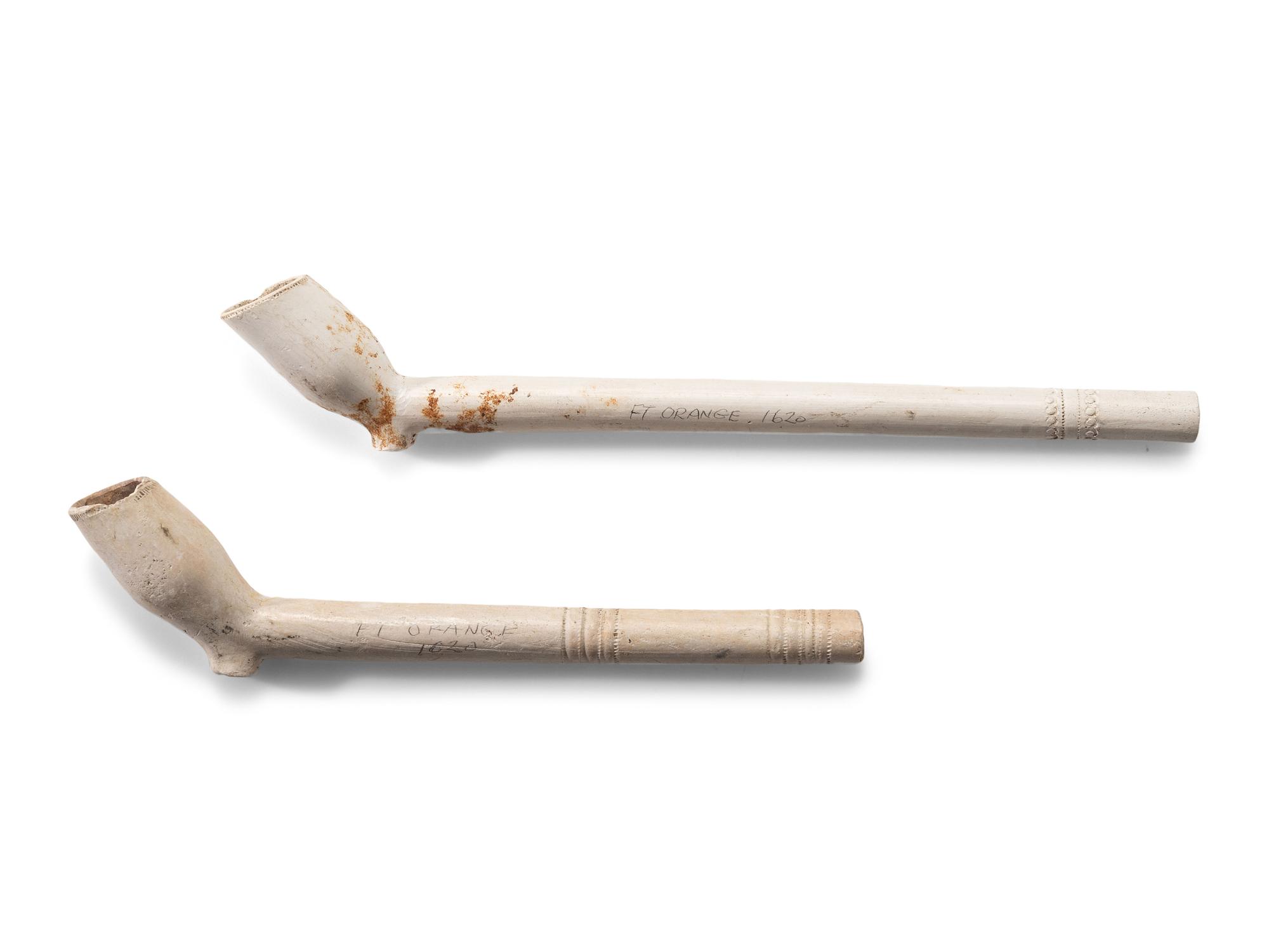Dutch Clay Trade Pipes, Found at Fort Orange, Albany, New York