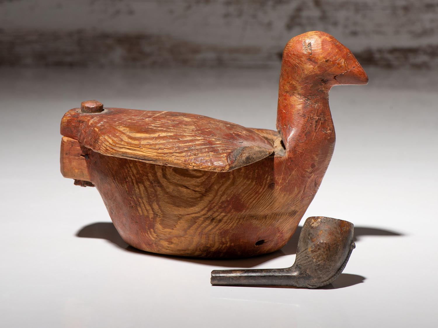 Iñupiat Carved Wood Container