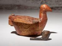 Iñupiat Carved Wood Container